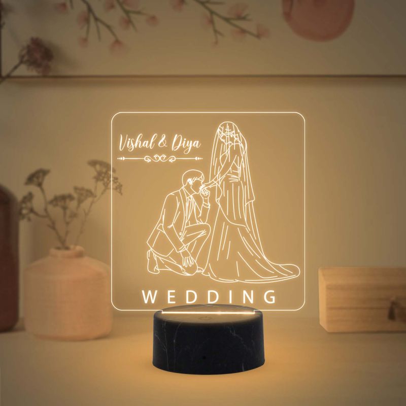 Couple Night lamp Gift for Wedding Anniversary